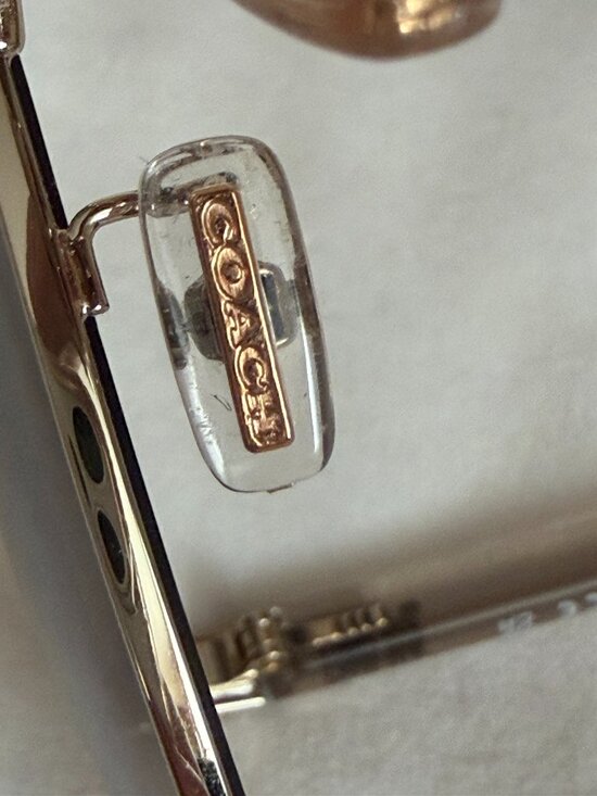 COACH Green Yellow Lens Gold Frame HORSE and CARRIAGE Pilot Sunglasses L1015 main image 13